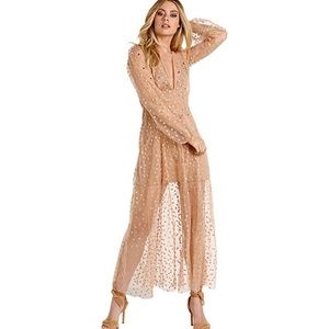For Love And Lemons “All That Glitters Maxi Dress”